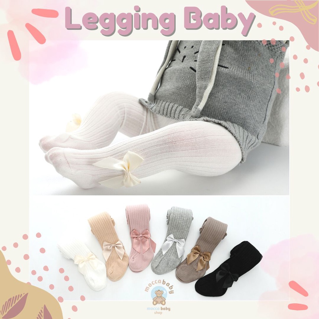 MBSS - LEGGING NICHIE Legging tutup kaki bayi /legging bayi import motif pita lucu