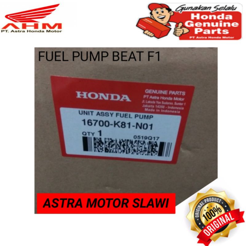 fuel pump beat tahun 2017/2018/2019