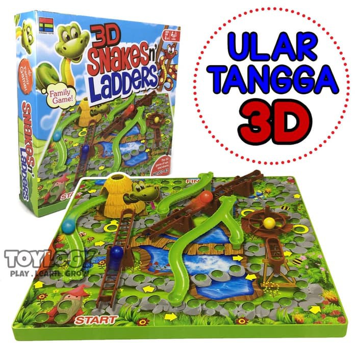 Koleksi Terbaru Mainan Anak Snakes And N Ladders 3d Game Ular Tangga 3 Dimensi