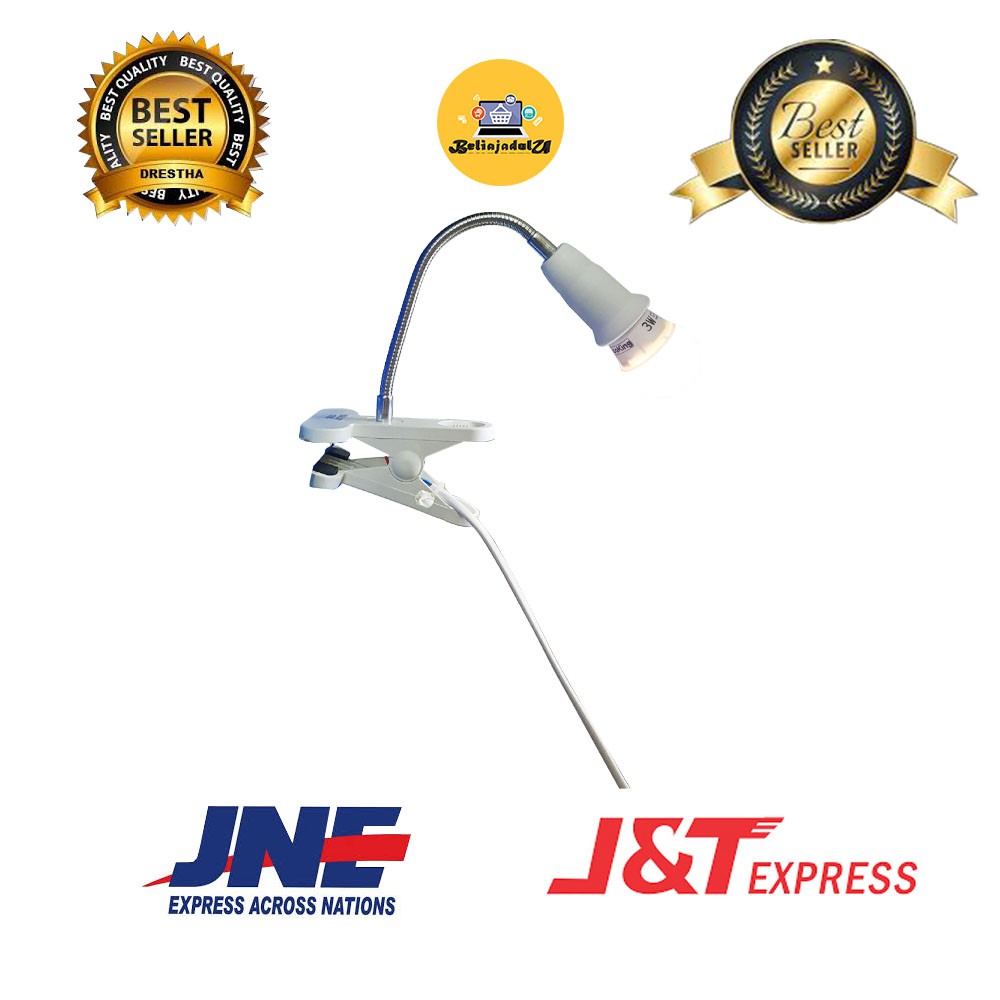 Beliajadulu88 Fitting Lampu / Fitting Jepit / Clip Fleksibel E27