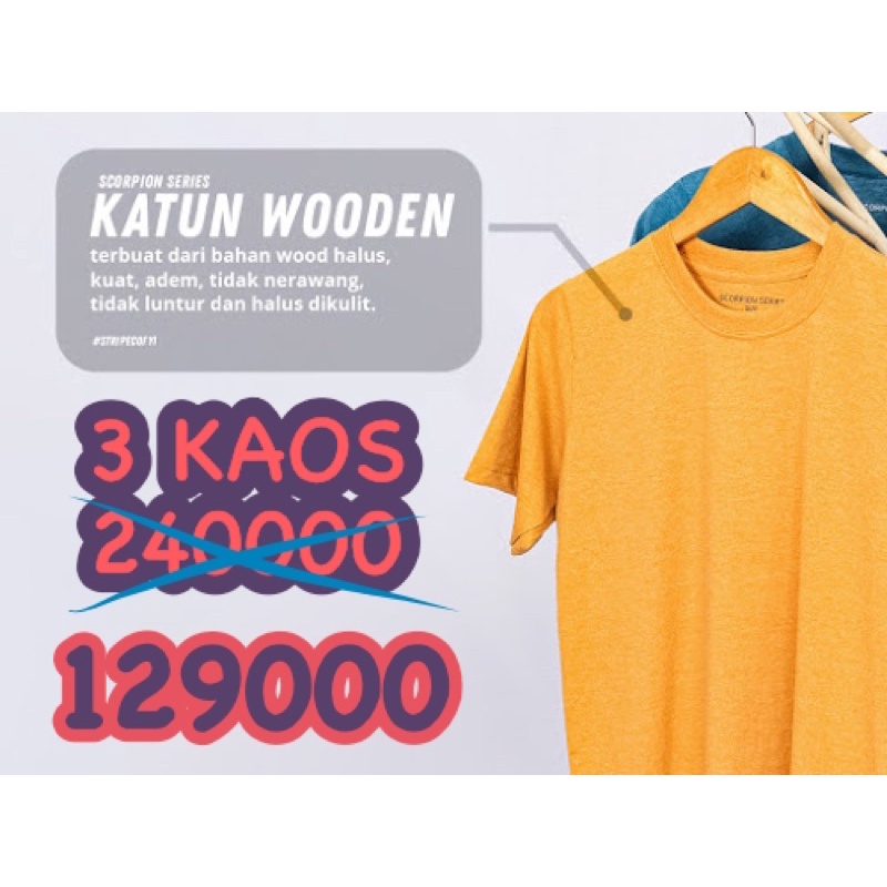 Kaos Polos BAHAN 100% KATUN (HARGA GROSIR)