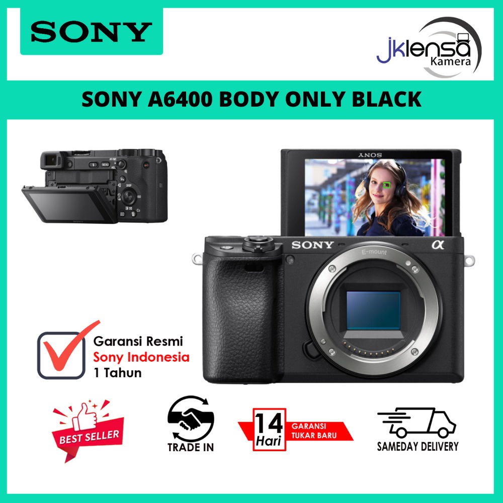 Sony a6400 alpha a6400 a 6400 body only Garansi Resmi sony