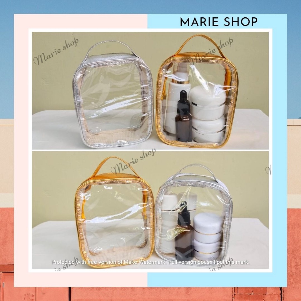 [ BRK ] POUCH KOSMETIK - TAS KOSMETIK - POUCH MIKA TRANSPARANT