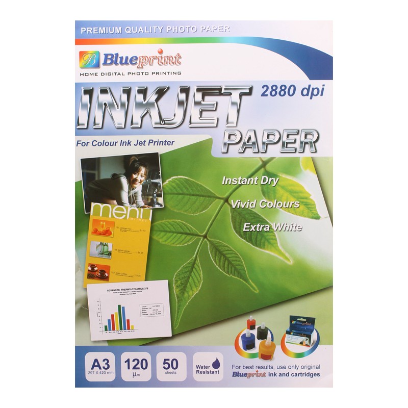 Blueprint Inkjet Paper A3 120gsm 50 lembar Kertas Foto