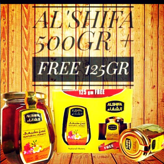 

Madu al shifa 500gr free 125gr promo