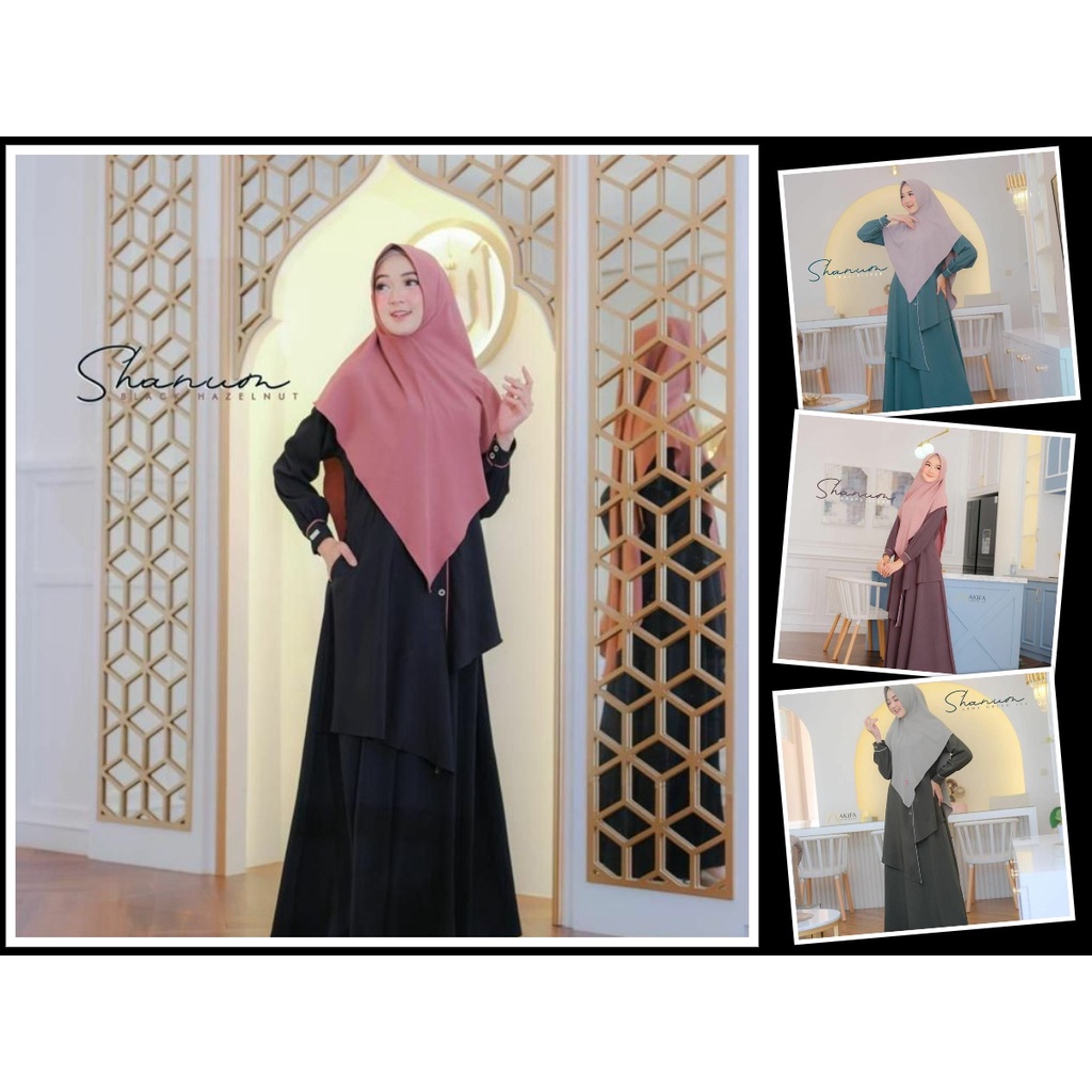 Gamis Wanita Shanum Dress By Akifa