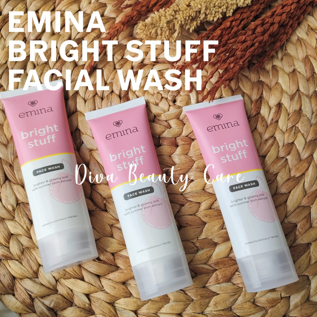 FACIAL WASH EMINA BRIGHT STUFF BPOM/ SABUN WAJAH BRIGHTENING EMINA