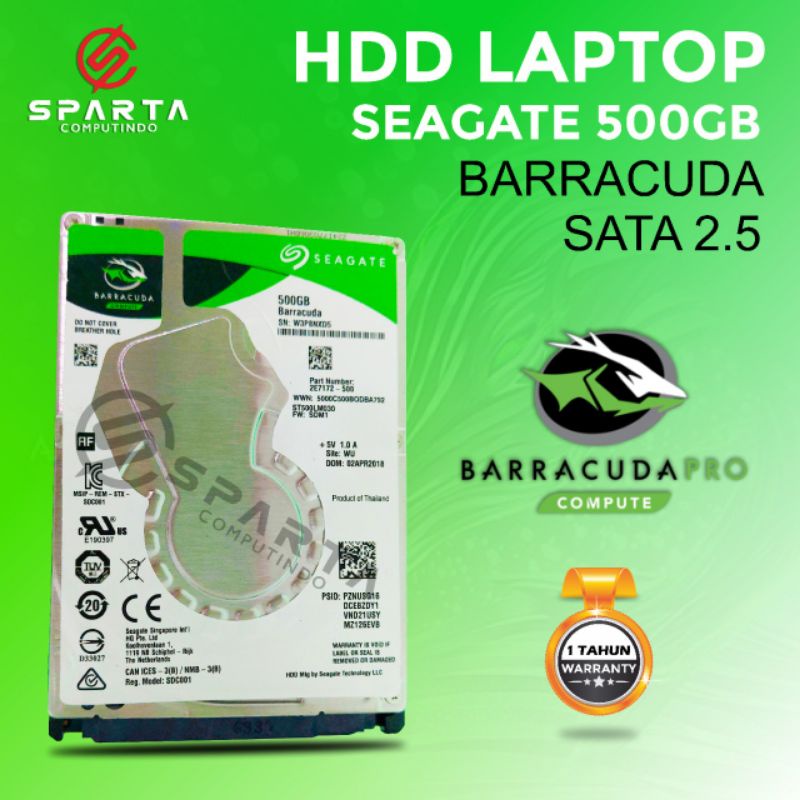 Hdd harddisk laptop  internal 500 Gb sata 2,5