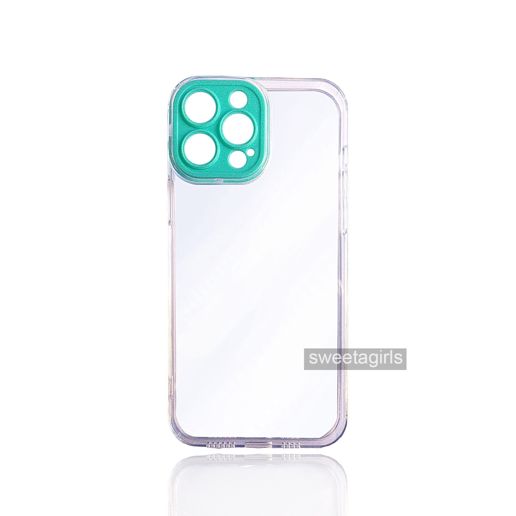 Sofcase Clear dengan Protect Camera Candy - sweetacase.id - untuk iPhone 11 - iPhone 11 Promax - iPhone 12 -  iPhone 12 Pro - iPhone 12 Pro Max - iPhone 13 - iPhone 13 Pro - iPhone 13 Pro Max - Super Presisi- Pelindung Camera Warna Warni