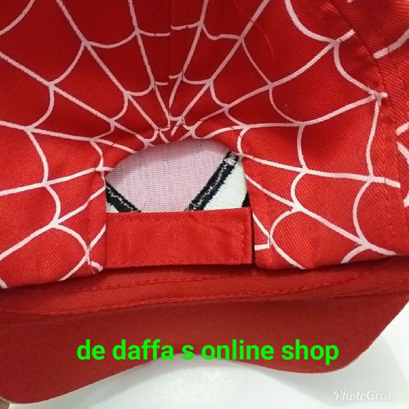 Topi Anak Baseball Karakter  Marvel Spiderman Bordir SuperHero