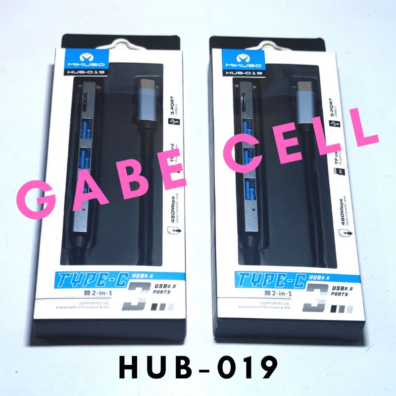 USB HUB MIKUSO HUB-018/HUB-019 3 PORT+TF CARD