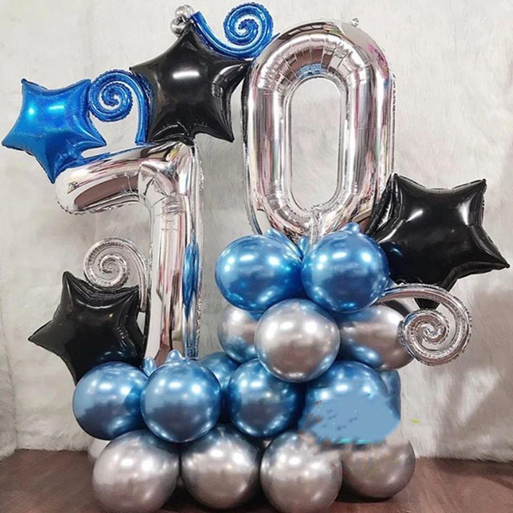 【 ELEGANT 】 Balon Foil Anak Spiral Mainan Anak Dekorasi Pernikahan Perlengkapan Pesta Mainan Tiup