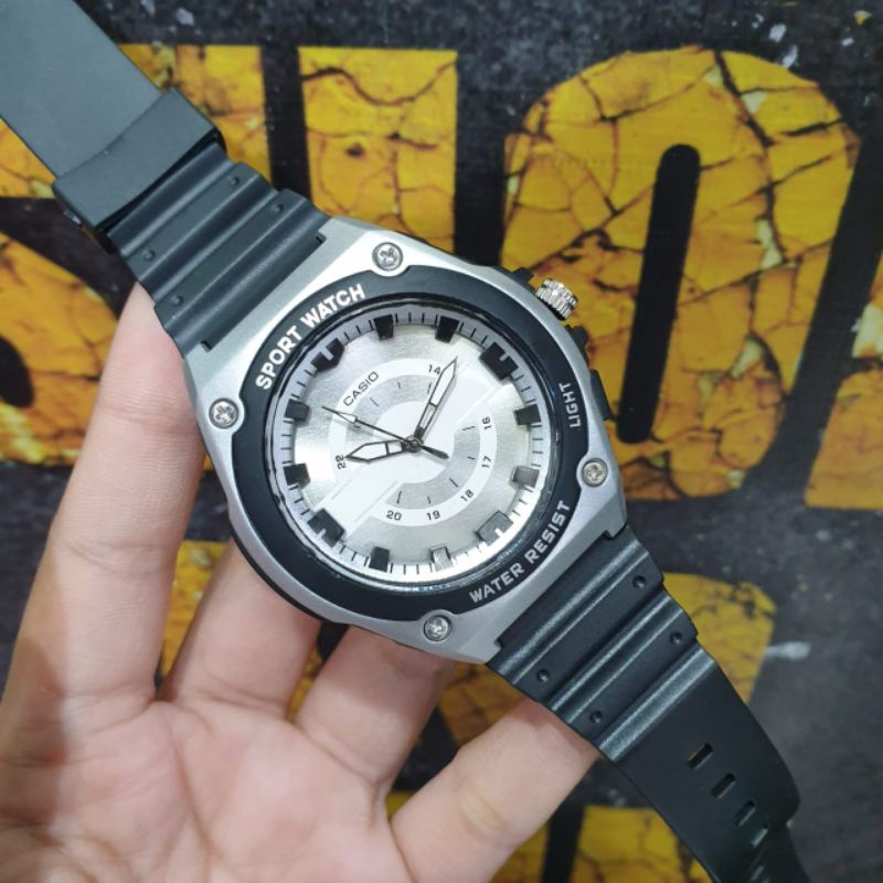 Jam tangan pria casio Sport D20 analog karet murah