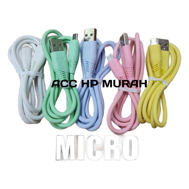 (PERPCS) KABEL BULAT OTF FOR MICRO IPHONE DAN TYPE C