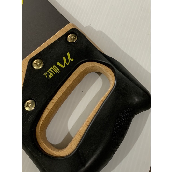 Gergaji / Graji Gorok 3 Asah Gagang Kayu + Karet Fiber Muller 18&quot; inch