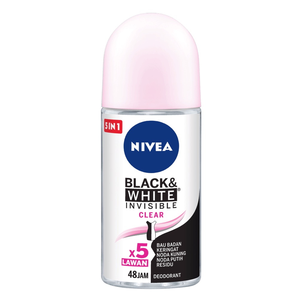Nivea deodorant 5in1 Black n White Invisible Clear 50ml
