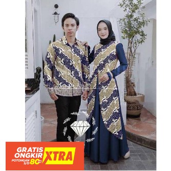  COUPLE  BATIK COD Gamis  Couple  Sarimbit Suami  Istri  Murah  