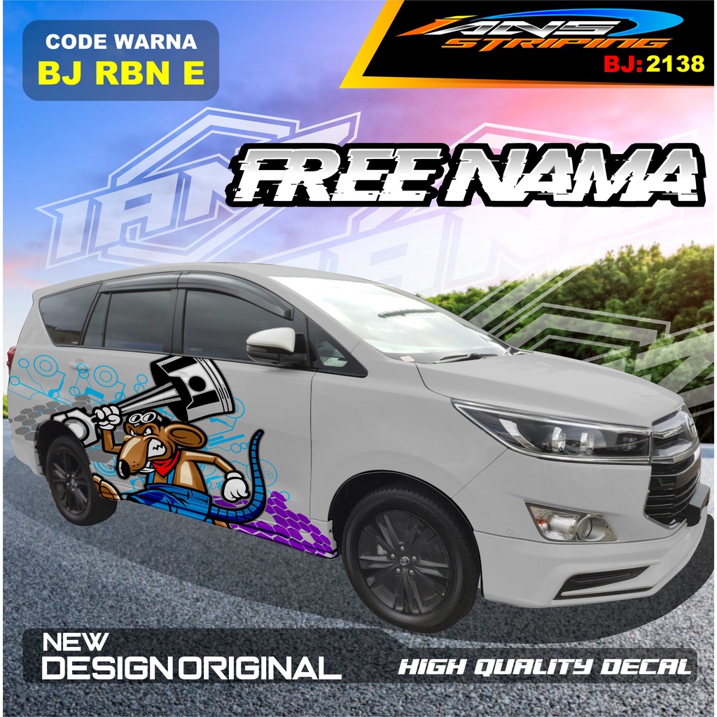 DECAL STIKER MOBIL INNOVA REBORN / VARIASI STICKER MOBIL AVANZA  / STIKER MOBIL XENIA / DECAL STIKER MOBIL PAJERO SPORT