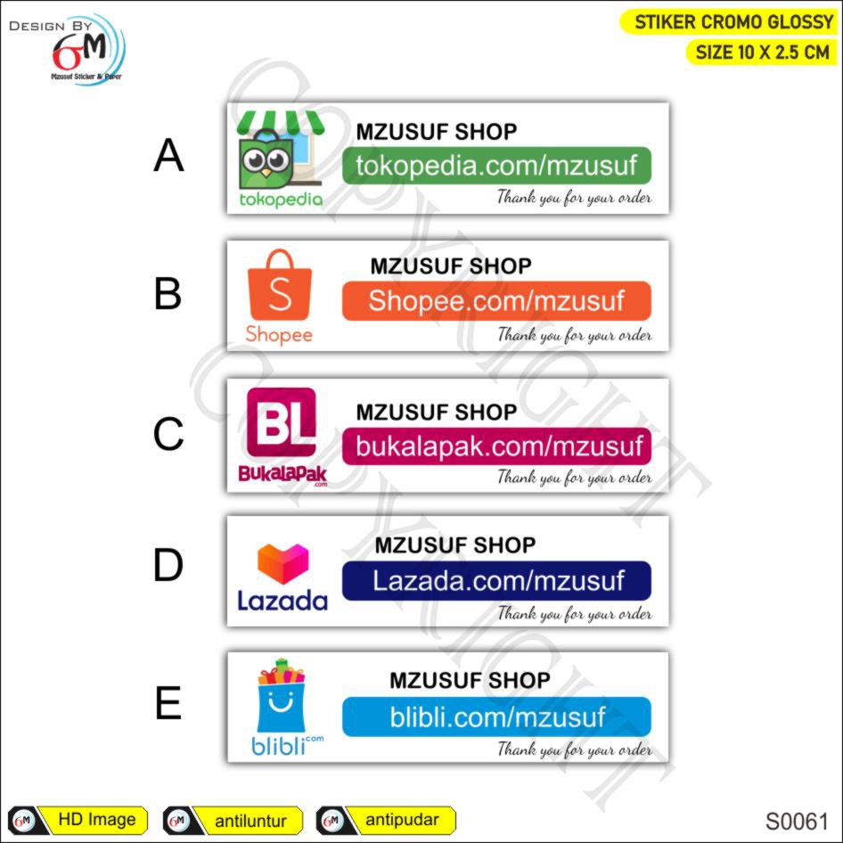 

stiker label toko stiker promosi