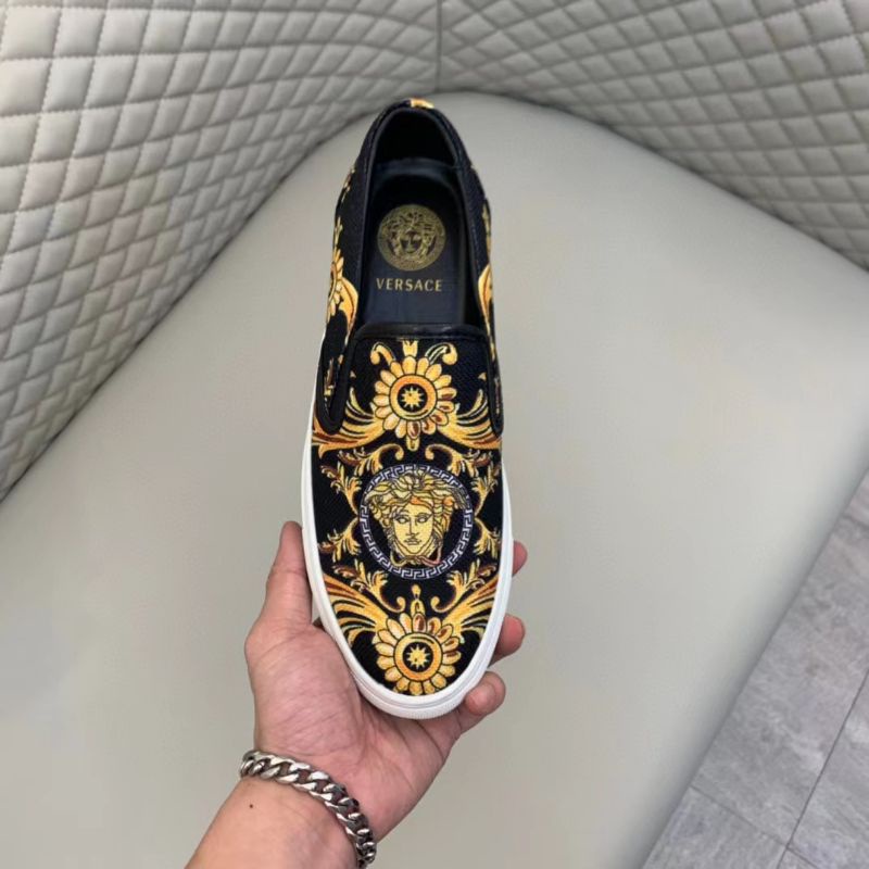 sepatu pria vers4ce sneaker slip on mirror branded P1SHOES men shoes cowok tanpa tali top