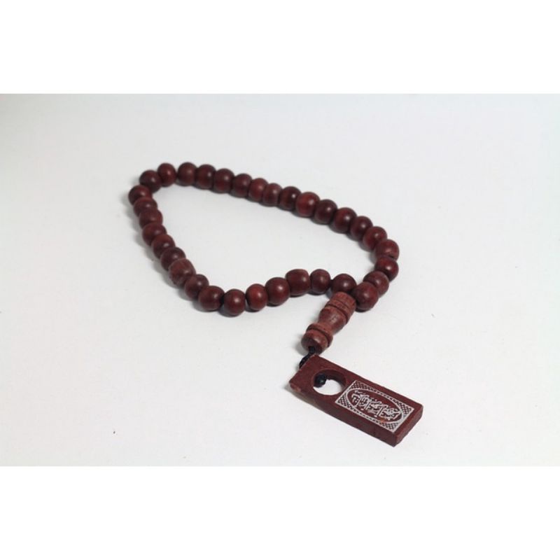 souvenir tasbih kayu 33 butir/kemasan plastik/cocok buat ibadah dan hadiah