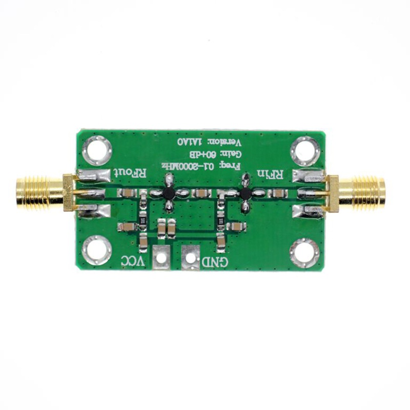 Btsg 0.1-2000MHz Gains Broadband Modul RF Amplifier Frekuensi Tinggi 60dB Untuk FM HF VHF/UHF Analizer