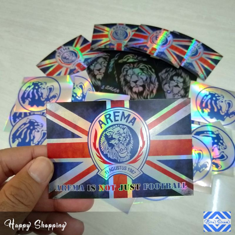 

Stiker Arema Bendera London Hologram