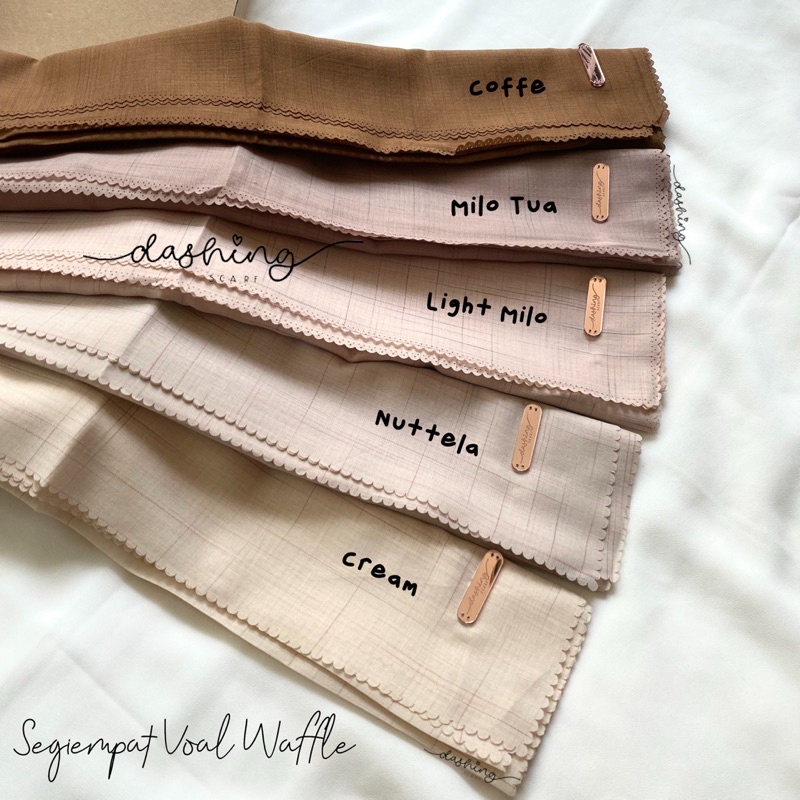 [𝗖𝗟𝗘𝗔𝗥𝗔𝗡𝗖𝗘 𝗦𝗔𝗟𝗘] HIJAB SEGIEMPAT VOAL WAFFLE LASERCUT | JILBAB VOAL