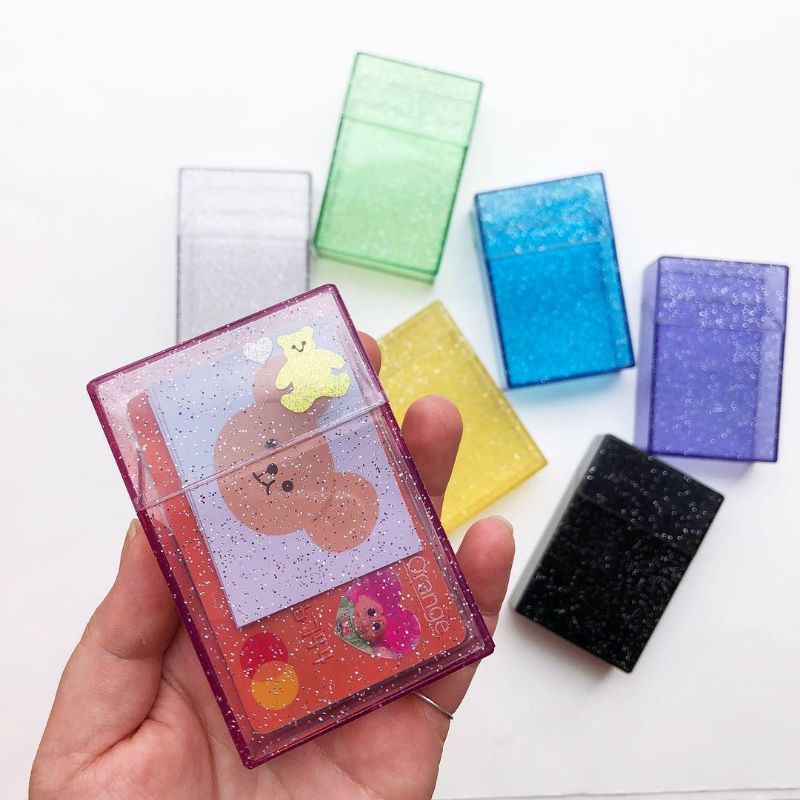 READY ACRYLIC GLITTER CASE PHOTOCARD DLL