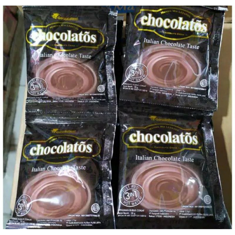 

minuman coklat Chocolatos drink bubuk (1renteng isi 10sachet)