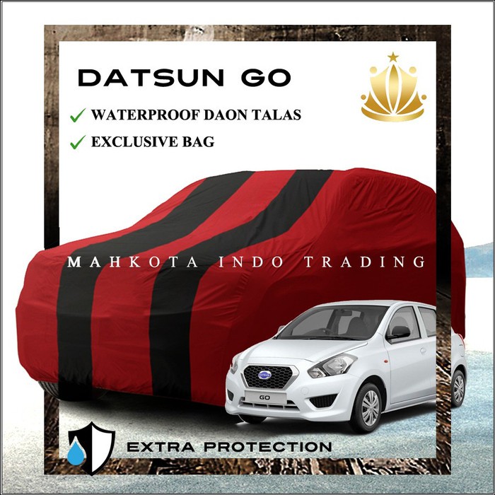 Custom Body Cover Warna Datsun GO Plus 3 Baris / Sarung Mobil / Penutup Mobil Warna Datsun GO+