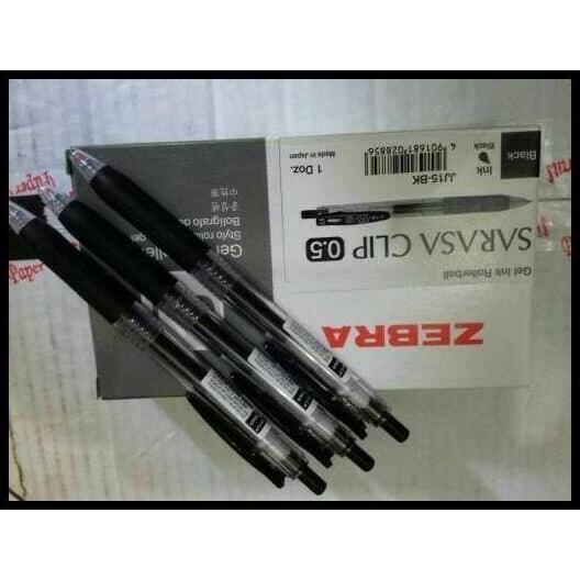 

Pulpen pen sarasa zebra clip gell 0.5 0.7 1.0 ( hitam & biru) - Biru,