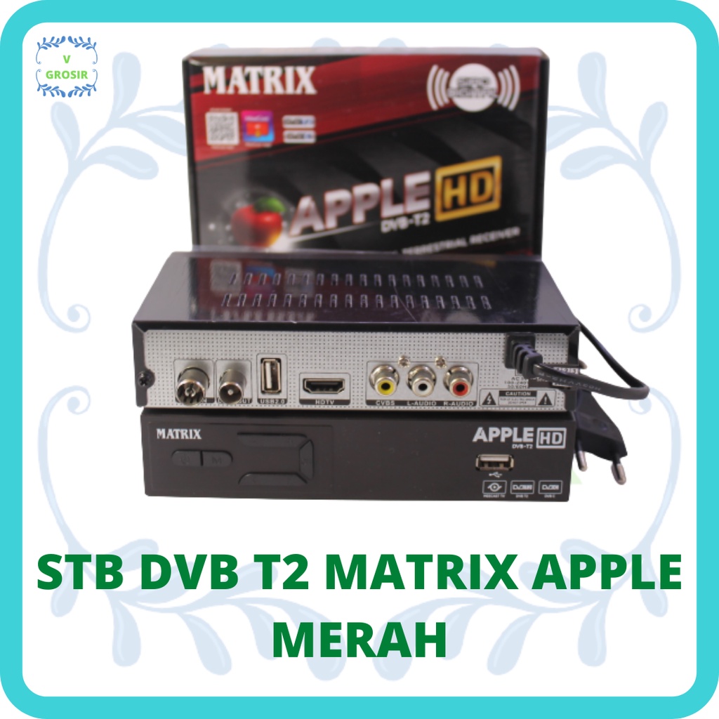 RECEIVER DVB T2 MATRIX APPLE HD TERMURAH