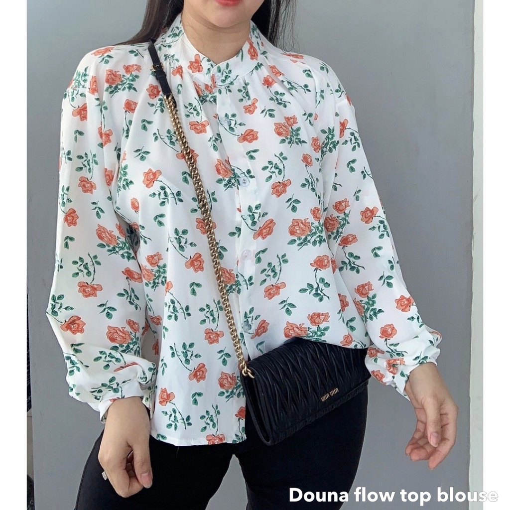 Douna flow top blouse -Thejanclothes