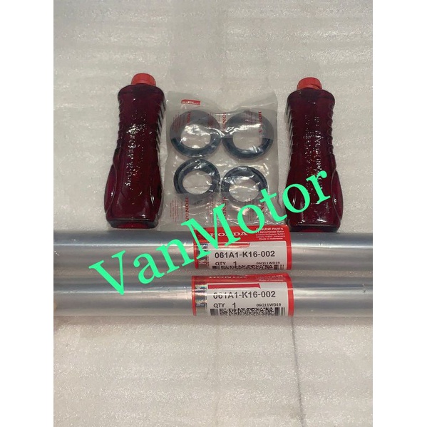 PAKET AS SHOCK SOK BEAT ESP NEW SCOOPY ESP HONDA K16 DRAT 1SET SEAL , OIL SHOCK 2pc seal shock 2pc seal abu 2pc as shock 2pc oil shock