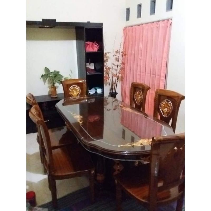 Meja Makan Set Mewah / Meja Makan Jati / Meja Makan Modern