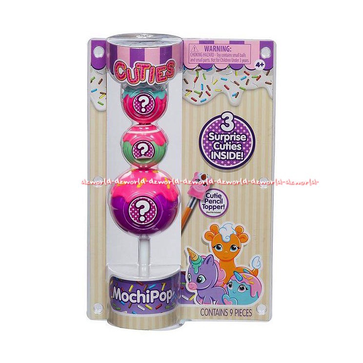 Cake Pop Cutties Squishy Cuties Isi 3pcs Mainan Surprise