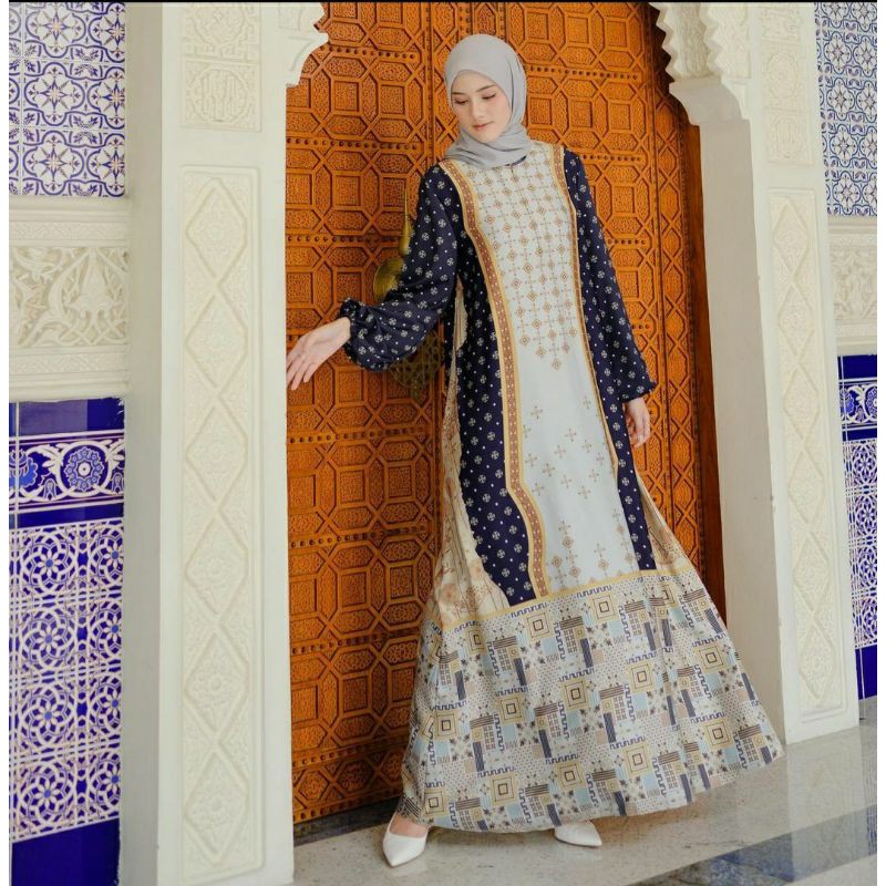 Ankara dress blue Heaven Lights