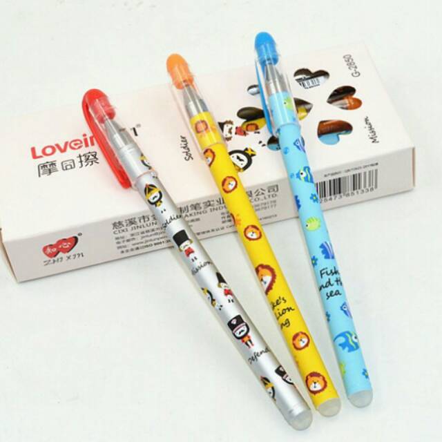 

Pulpen Gel Soldier, Lion, Fish 0,5MM