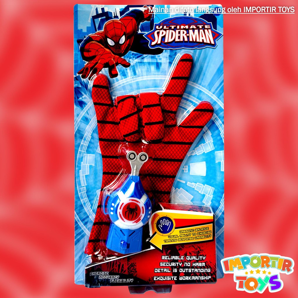 Mainan Spiderman / Sarung Tangan SPIDER-MAN dengan Lampu dan Music