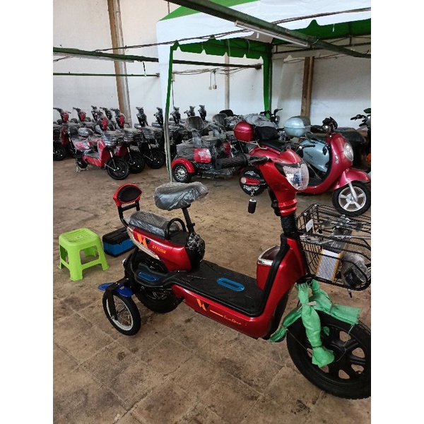 sepeda listrik rf modif roda tambahan