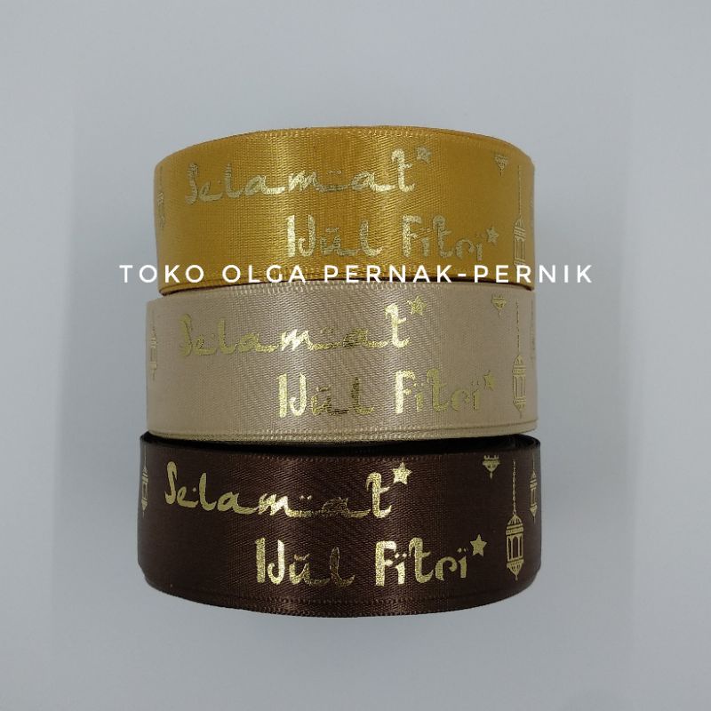 

pita saten idul fitri lebaran 1 inch roll meteran