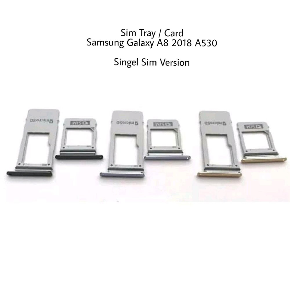 Sim Tray Card Lock Slot Simcard Samsung Galaxy A8 2018 A530 Original