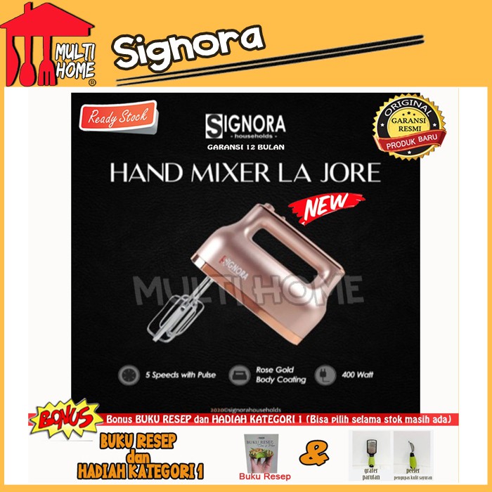 Hand Mixer La Jore Signora + Free Kategori 1