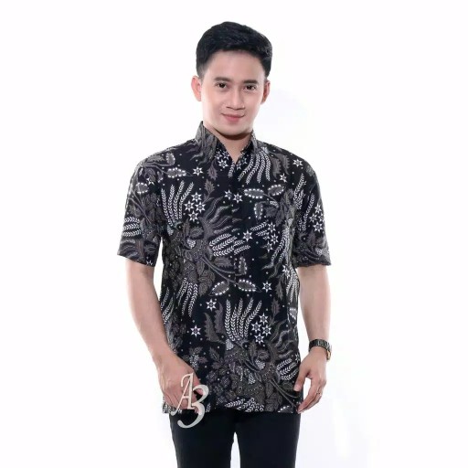 Size M L Xl Xxl Xxxl Bswart Batik Hrb026 Kenongo Hem Pendek Padi Pekalongan M L Xl Batik Pria Murah