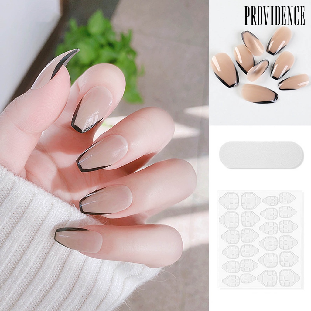 Providence 1 Set Patch Kuku Motif Api Warna Pink Bahan Abs Untuk Nail Art