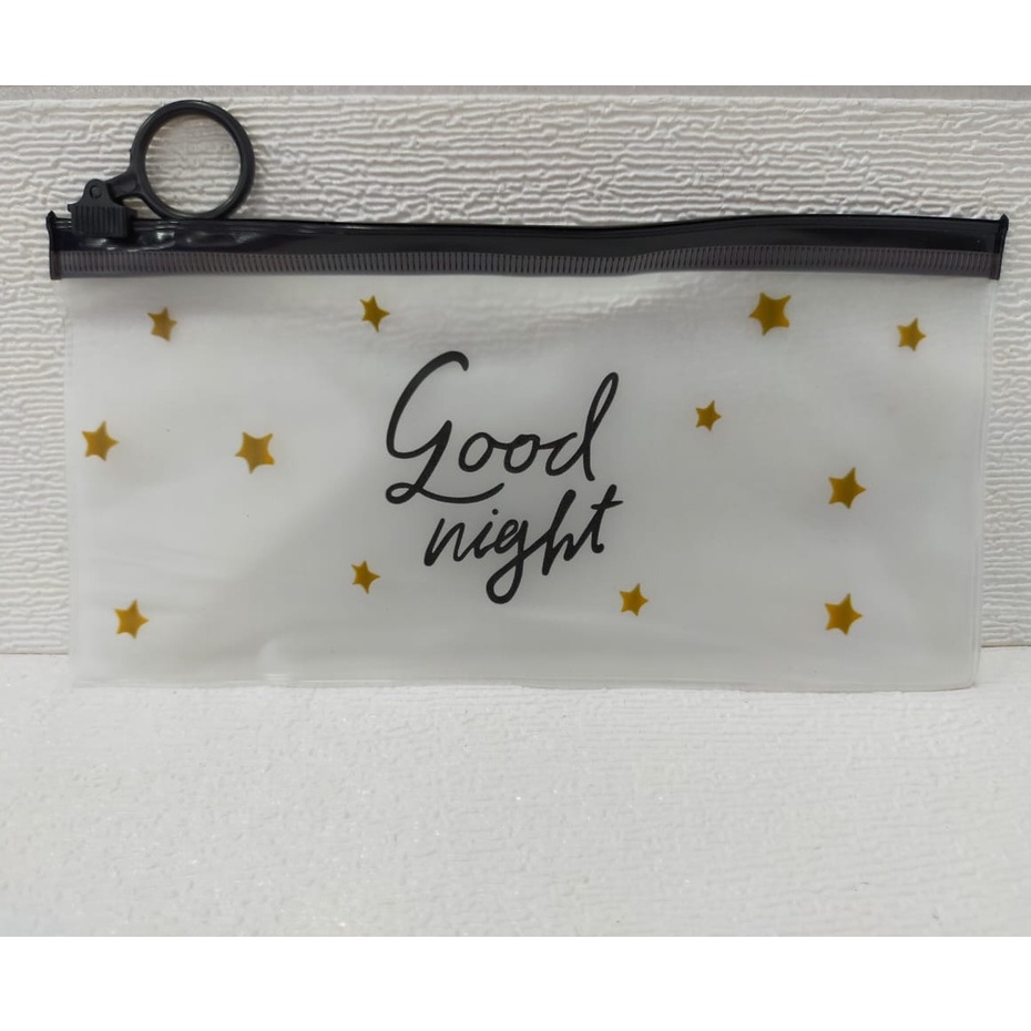 ✧YUKSHOPING✧ TEMPAT PENSIL TRANSPARAN KARAKTER KOSMETIK TEMPAT ALAT TULIS MURAH BATAM IMPORT R444-1