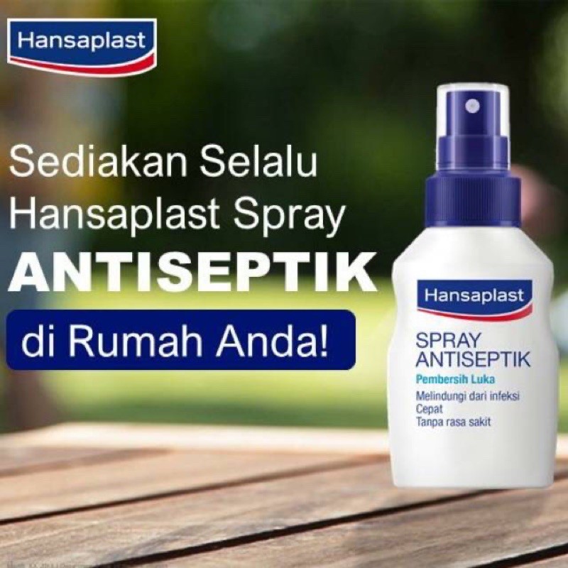 Hansaplast Antiseptik Spray 20ml 50ml - Hansaplast Spray Penyembuh Luka Tanpa Rasa Sakit Antiseptik Pencuci Luka Pertolongan Pertama Aman untuk Anak