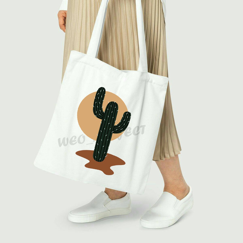 TOTE BAG KANVAS / TOTE BAG WANITA / TOTE BAG ART LINE