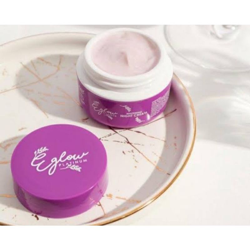 Eglow Platinum Night Cream Ecer Whitening/Eglow Night Cream Acne